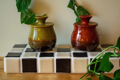 Vasi Decorativi in Ceramica Rustica per Arredo Naturale